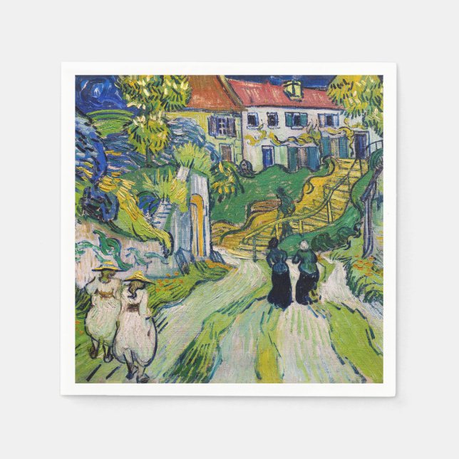 Vincent van Gogh - Stairway på Auvers Pappersservett (Framsidan)