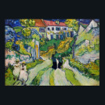 Vincent van Gogh - Stairway på Auvers Poster<br><div class="desc">Stairway at Auvers - Vincent van Gogh,  Oil on Canvas,  1890 in Auvers-sur-Oise</div>