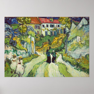 Vincent van Gogh Stairway på Auvers Poster