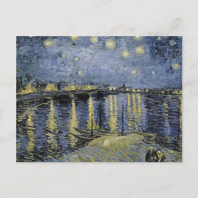 Vincent van Gogh - Starry Natt 1888 Helg Vykort (Framsida)