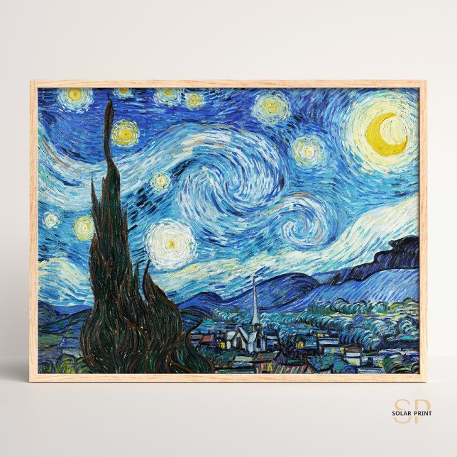 Vincent van Gogh Starry Natt Art Print Retro Poster (Skapare uppladdad)