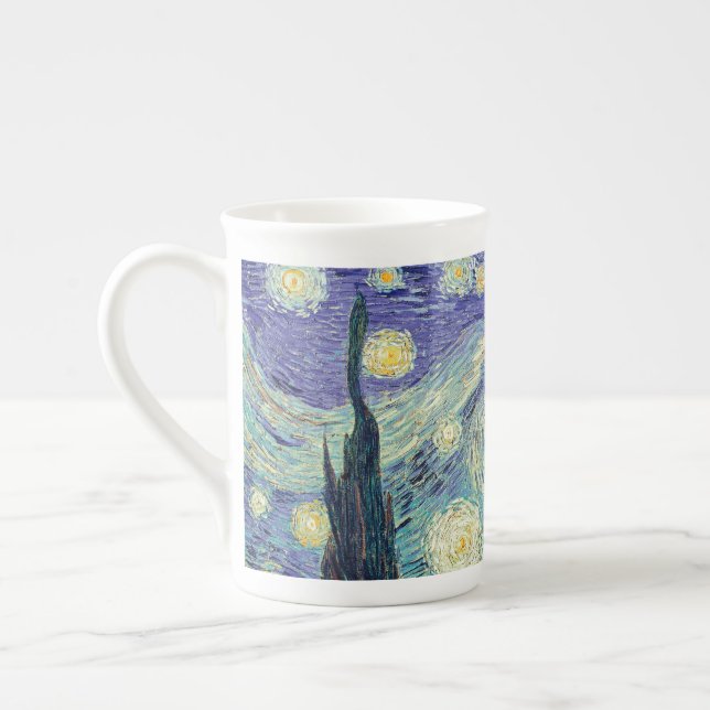Vincent Van Gogh/ Starry Natt Benporslin Mugg (Vänster)