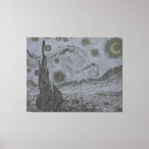 Vincent Van Gogh - Starry Natt Canvastryck