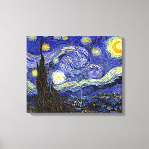 Vincent Van Gogh - Starry Natt Fine Art Canvastryck