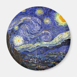 Vincent Van Gogh - Starry Natt Fine Art Magnet