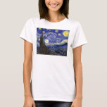 Vincent Van Gogh - Starry Natt Fine Art Tröja<br><div class="desc">Vincent Van Gogh är Starry Natt. Olja på canvas från 1889, Starry Night, målades medan Van Gogh befann sig i asyl på Saint-Remy, Frankrike, och betraktas som ett av hans underbarare mästerverk. Även om det är en nattscen målades det under dagen och representerar synen från fönstret i Van Goghs sanitariumsovrum....</div>