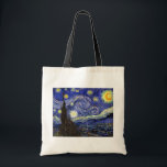 Vincent Van Gogh - Starry Natt Fine Art Tygkasse<br><div class="desc">Vincent Van Gogh är Starry Natt. Olja på canvas från 1889, Starry Night, målades medan Van Gogh befann sig i asyl på Saint-Remy, Frankrike, och betraktas som ett av hans underbarare mästerverk. Även om det är en nattscen målades det under dagen och representerar synen från fönstret i Van Goghs sanitariumsovrum....</div>
