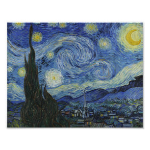 Vincent van Gogh - Starry Natt Fototryck