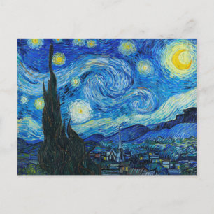 Vincent Van Gogh - Starry Natt Helg Vykort