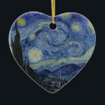 Vincent Van Gogh - Starry Natt. Konturmålning Julgransprydnad Keramik<br><div class="desc">Vincent Van Gogh - Starry Nattmålning.
Klassisk teckning från en av världens mest berömd målare.
Vackra färger och snurrar!</div>