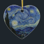 Vincent Van Gogh - Starry Natt. Konturmålning Julgransprydnad Keramik<br><div class="desc">Vincent Van Gogh - Starry Nattmålning.
Klassisk teckning från en av världens mest berömd målare.
Vackra färger och snurrar!</div>
