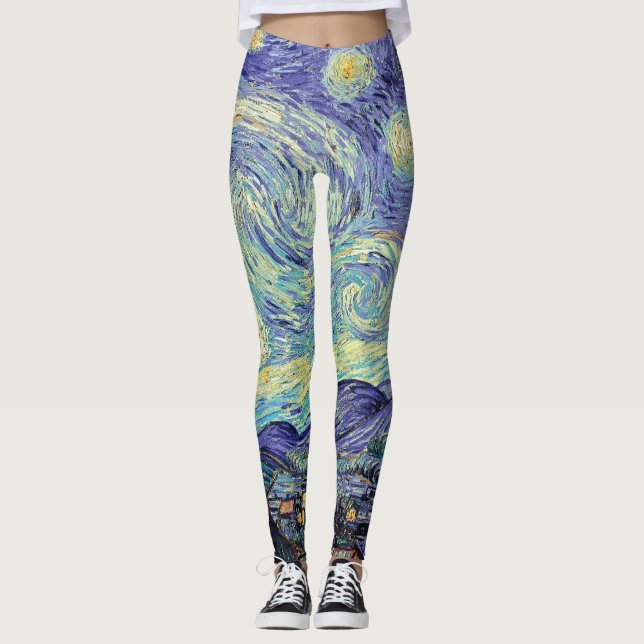 Vincent Van Gogh/ Starry Natt Leggings (Framsida)