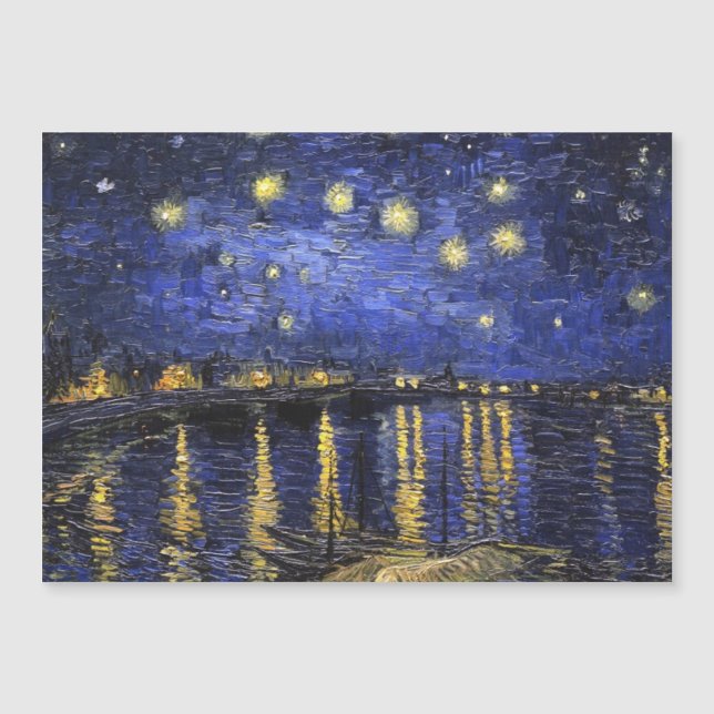 Vincent Van Gogh Starry Natt om Rhone (Framsida)