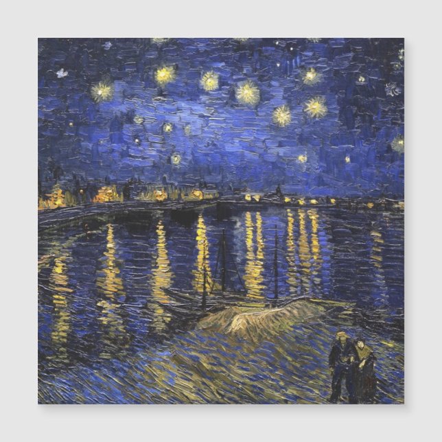 Vincent Van Gogh Starry Natt om Rhone (Framsida)