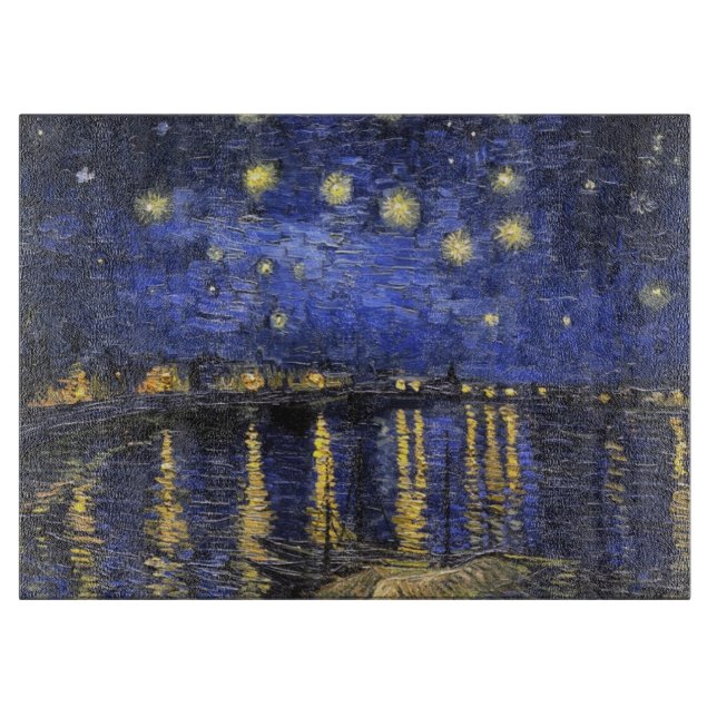 Vincent Van Gogh Starry Natt om Rhone (Framsidan)