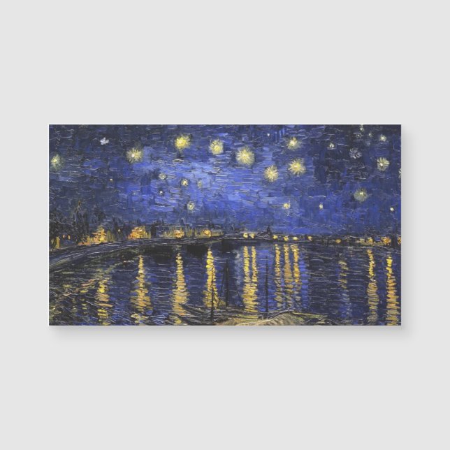 Vincent Van Gogh Starry Natt om Rhone (Framsida)