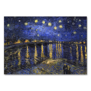 Vincent Van Gogh Starry Natt om Rhone Bordsnummer