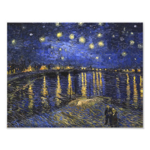 Vincent Van Gogh Starry Natt om Rhone Fototryck