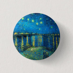 Vincent Van Gogh Starry Natt om Rhone Knapp