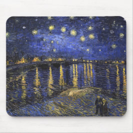 Vincent Van Gogh Starry Natt om Rhone Musmatta
