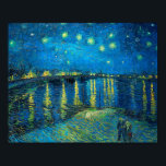 Vincent Van Gogh Starry Natt om Rhone Poster<br><div class="desc">Vincent Van Gogh Starry Natten över Rhone-Poster</div>