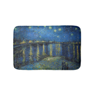 Vincent van Gogh - Starry Natt over Rhone Badrumsmatta