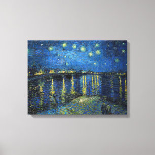 Vincent van Gogh - Starry Natt over Rhone Canvastryck