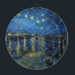 Vincent van Gogh - Starry Natt over Rhone Darttavla<br><div class="desc">Starry Night Over the Rhone / Nuit etoilee sur le Rhone - Vincent van Gogh,  Oil on Canvas,  1888,  Arles</div>