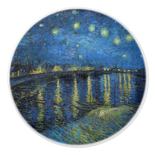 Vincent van Gogh - Starry Natt over Rhone Knopp