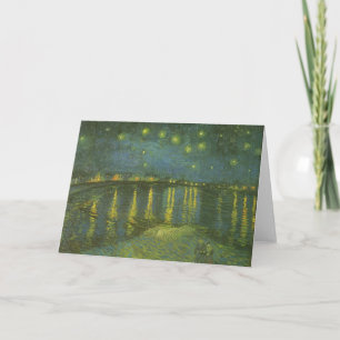 Vincent van Gogh - Starry Natt over Rhone Kort
