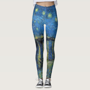 Vincent van Gogh - Starry Natt over Rhone Leggings
