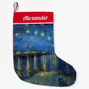 Vincent van Gogh - Starry Natt over Rhone Liten Julstrumpa