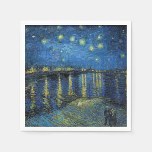Vincent van Gogh - Starry Natt over Rhone Pappersservett
