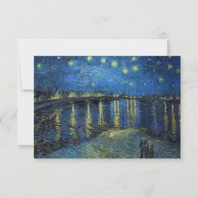 Vincent van Gogh - Starry Natt over Rhone Tack Kort (Framsida)