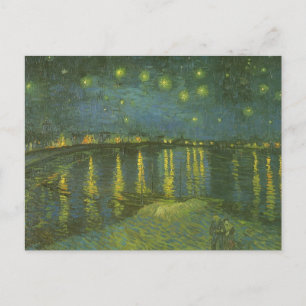 Vincent van Gogh - Starry Natt over Rhone Vykort