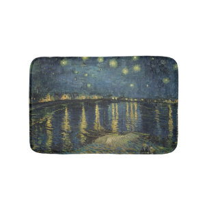 Vincent Van Gogh Starry natt över Rhonen Badrumsmatta