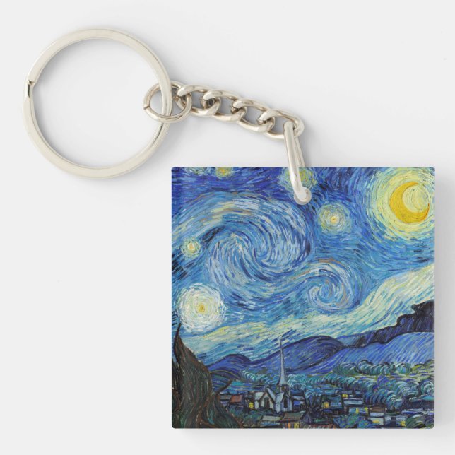 Vincent Van Gogh Starry Natt Vintage Fine Art (Framsidan)