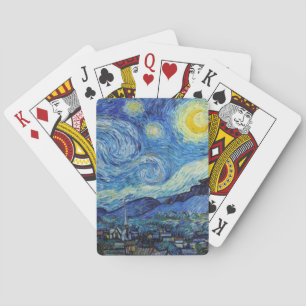 Vincent Van Gogh Starry Natt Vintage Fine Art Casinokort