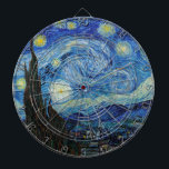 Vincent Van Gogh Starry Natt Vintage Fine Art Darttavla<br><div class="desc">Vincent Van Gogh Starry Natt Vintage Fine Art Dart Board</div>