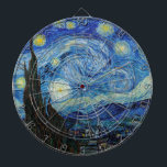 Vincent Van Gogh Starry Natt Vintage Fine Art Darttavla<br><div class="desc">Vincent Van Gogh Starry Natt Vintage Fine Art Dart Board</div>
