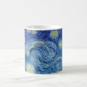 Vincent Van Gogh Starry Natt Vintage Fine Art Kaffemugg