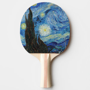 Vincent Van Gogh Starry Natt Vintage Fine Art Pingisracket