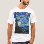 Vincent Van Gogh Starry Natt Vintage Fine Art T Shirt<br><div class="desc">Vincent Van Gogh Starry Night Vintage Fine Art T-shirt</div>