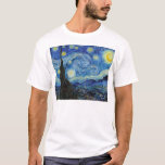 Vincent Van Gogh Starry Natt Vintage Fine Art T Shirt<br><div class="desc">Vincent Van Gogh Starry Night Vintage Fine Art T-shirt</div>