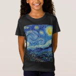 Vincent Van Gogh Starry Natt Vintage Fine Art T Shirt<br><div class="desc">Vincent Van Gogh Starry Nattens Vintage Fine Art T-Shirt</div>
