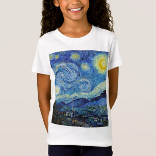 Vincent Van Gogh Starry Natt Vintage Fine Art T Shirt