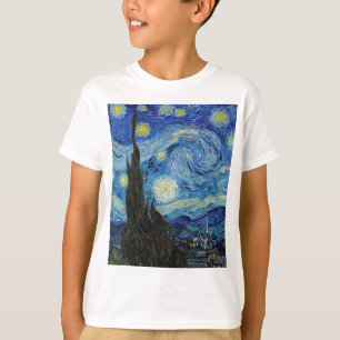 Vincent Van Gogh Starry Natt Vintage Fine Art T Shirt