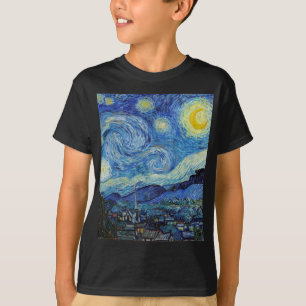 Vincent Van Gogh Starry Natt Vintage Fine Art T Shirt