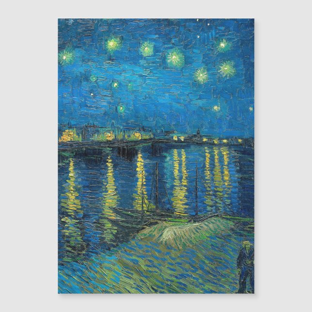 Vincent Van Gogh Starry Natten om Rhone (Framsida)