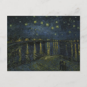 Vincent Van Gogh Starry Natten om Rhone Art Vykort
